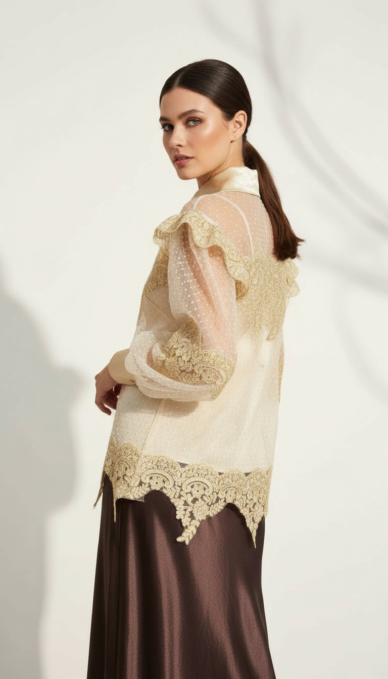 BLUSA IVORY LACE DREAM