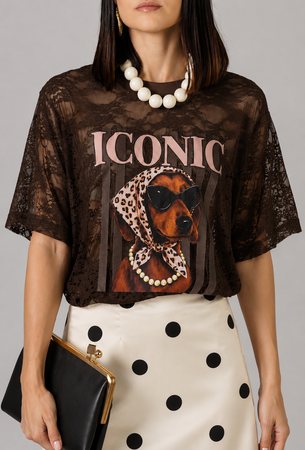 BLUSA ENCAJE ICONIC