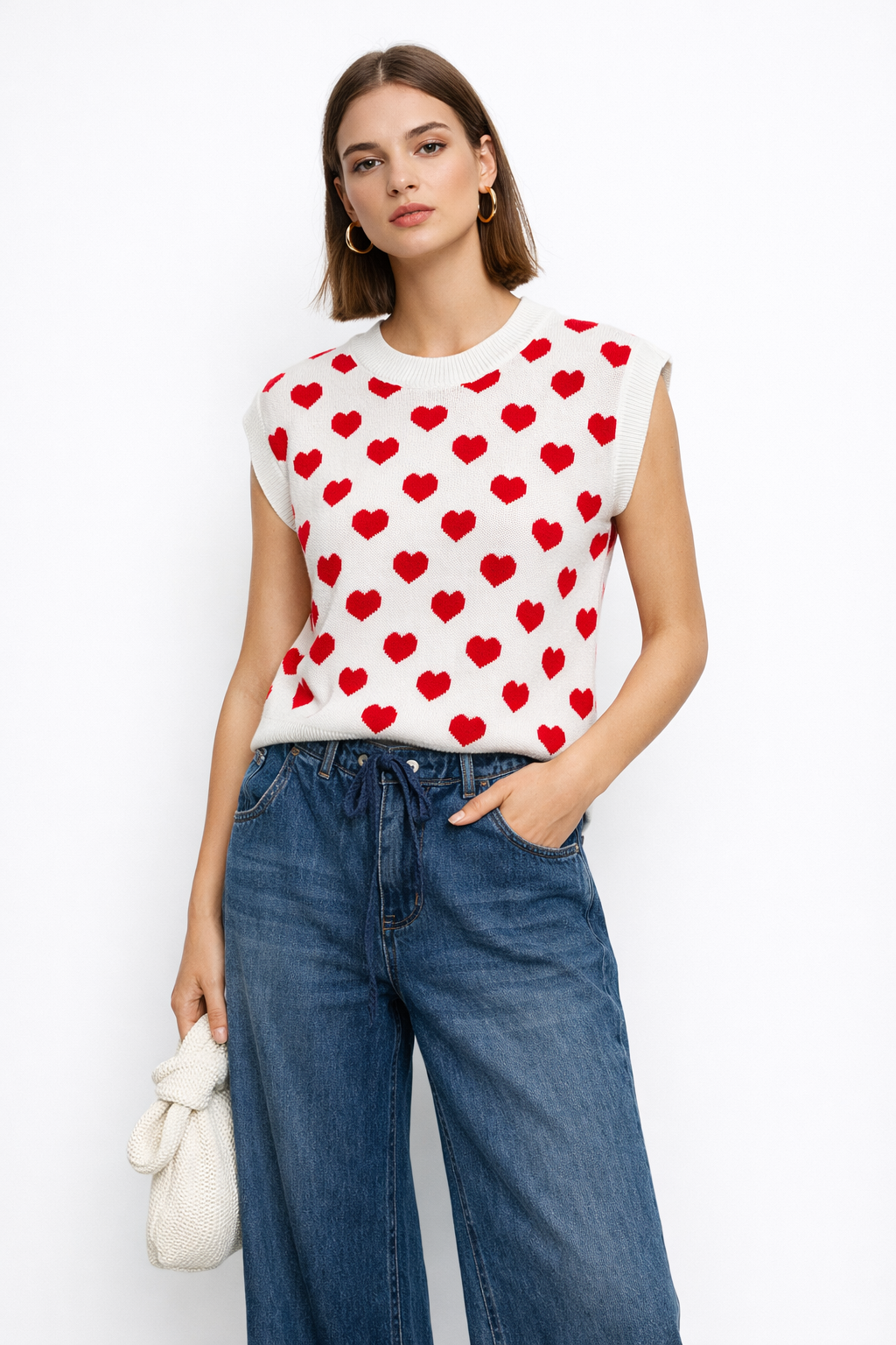 BLUSA HEART KNIT