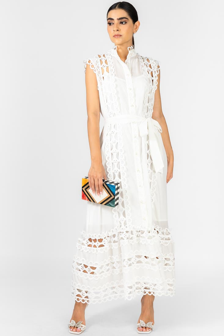 VESTIDO TIRAS GUIPUR