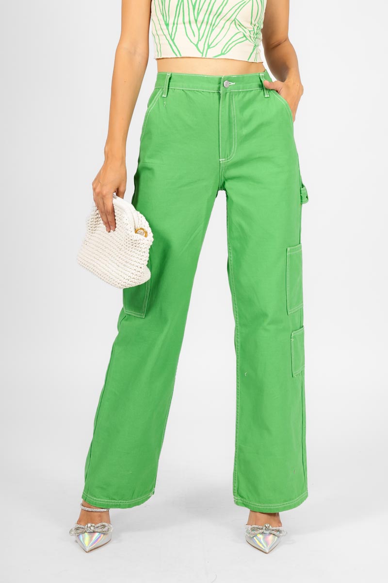 PANTALON CARGO VERDE
