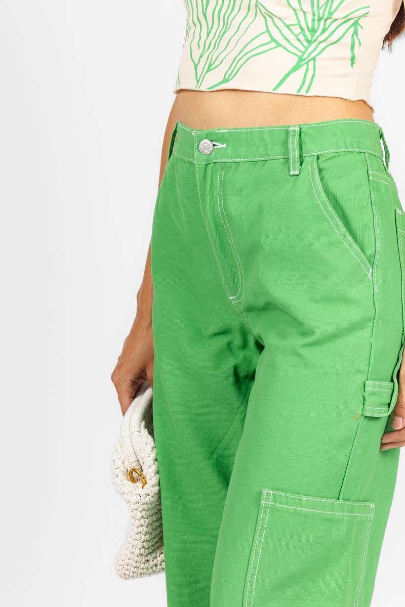 PANTALON CARGO VERDE