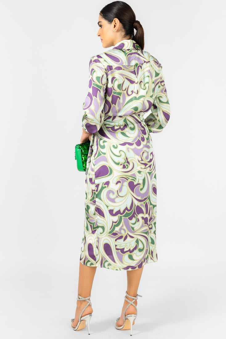 VESTIDO SATIN CRUZADO