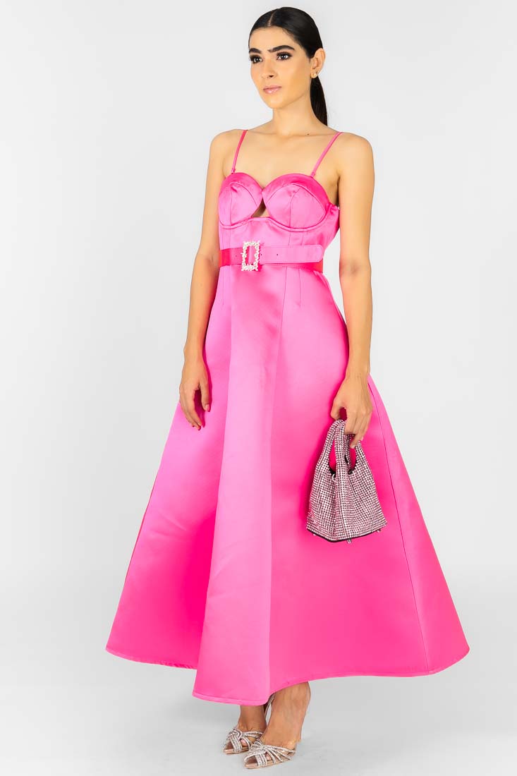 VESTIDO ROSA TIRANTE