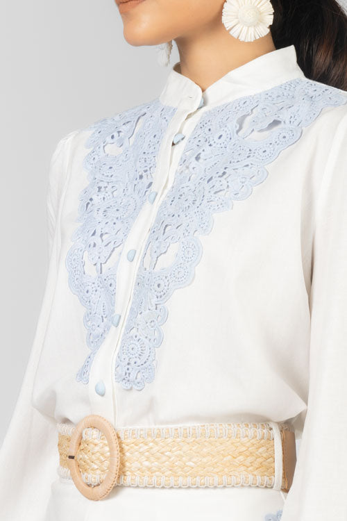 CONJUNTO BLUSA APLICACIONES