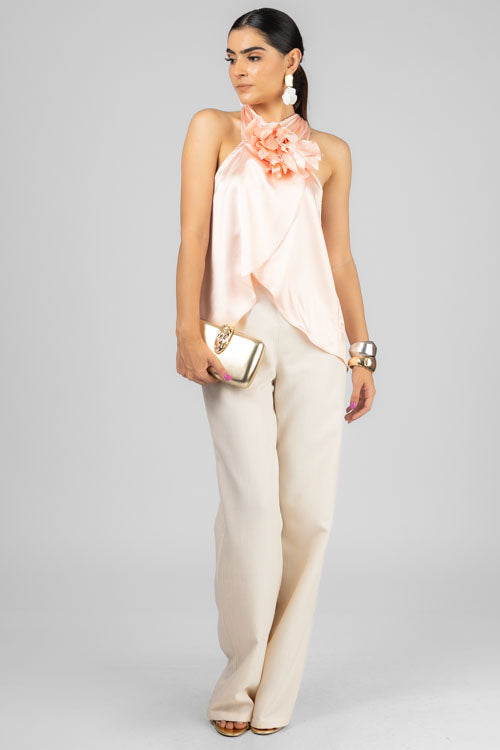 BLUSA SATIN FLOR