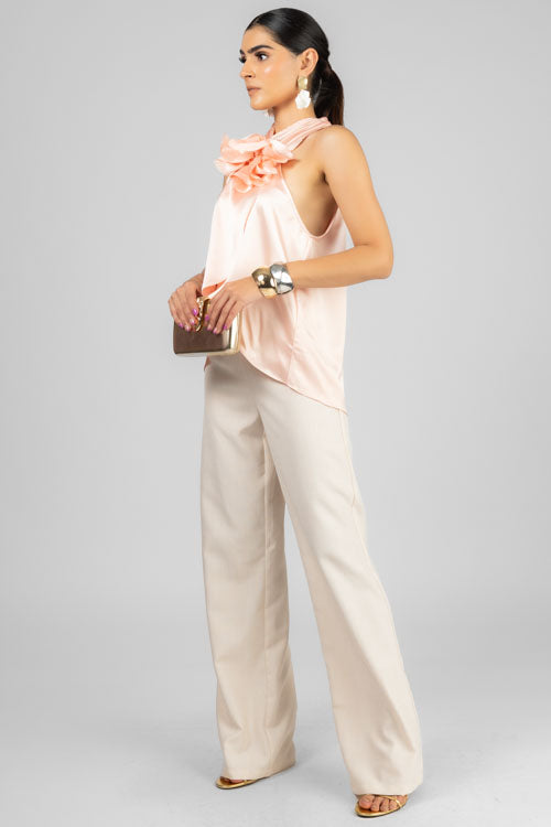 BLUSA SATIN FLOR