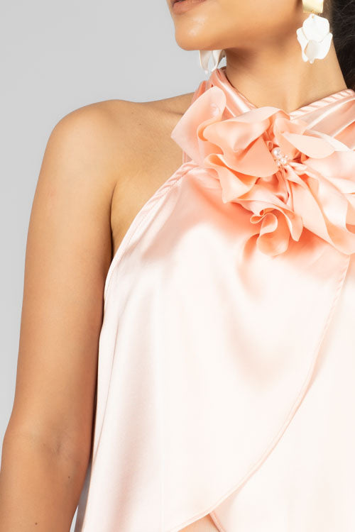 BLUSA SATIN FLOR
