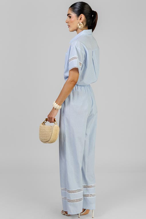 CONJUNTO RAYAS CON ENCAJE