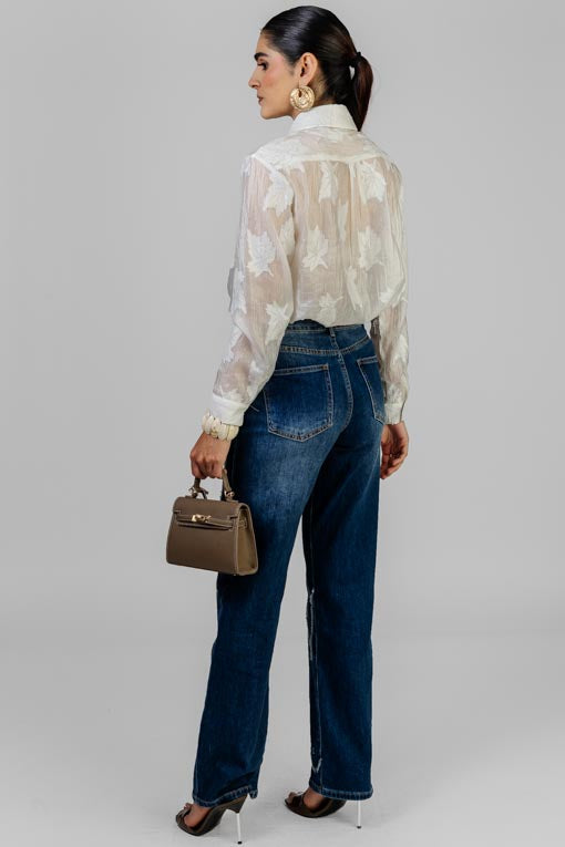 PANTALON HEART DENIM