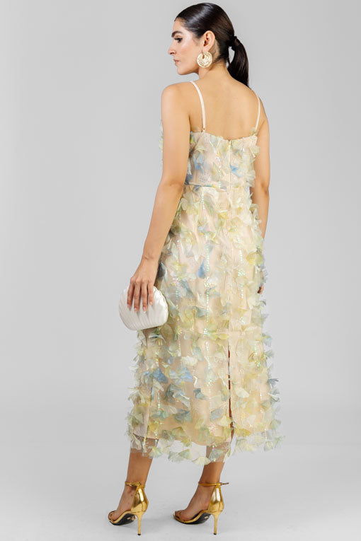 VESTIDO FLORES DE ORGANZA