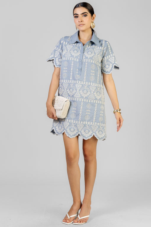 VESTIDO BORDADOS BLANCO