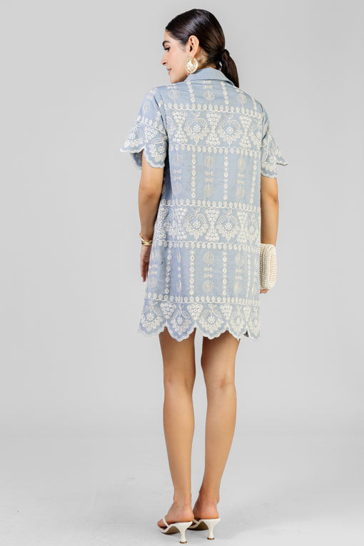 VESTIDO BORDADOS BLANCO