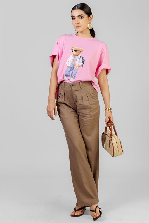 PLAYERA OSITA CON LENTES