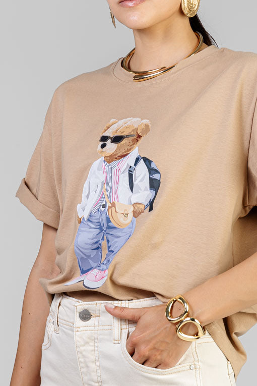 PLAYERA OSITA CON LENTES