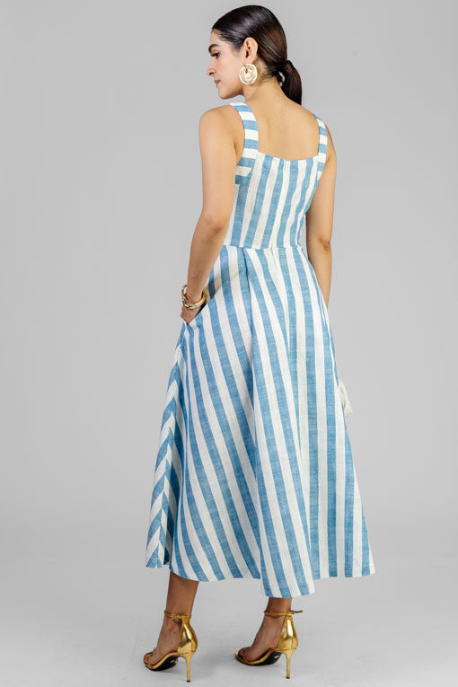 VESTIDO LINES AZUL
