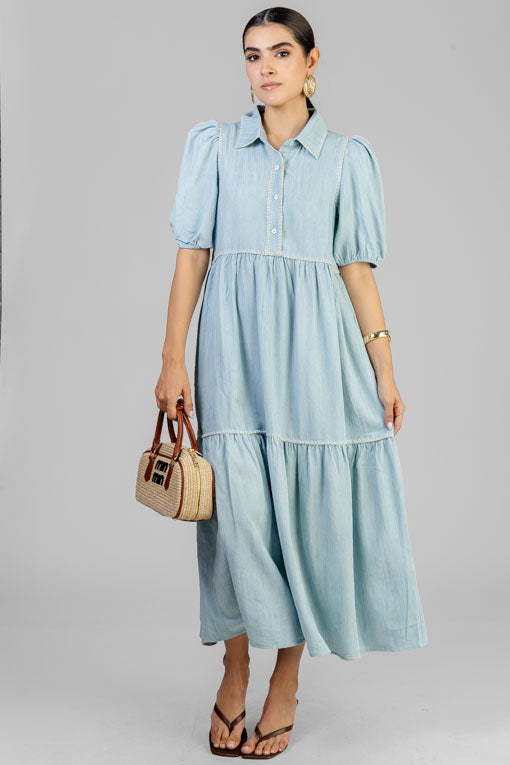 VESTIDO DENIM AZUL CIELO