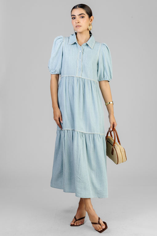 VESTIDO DENIM AZUL CIELO