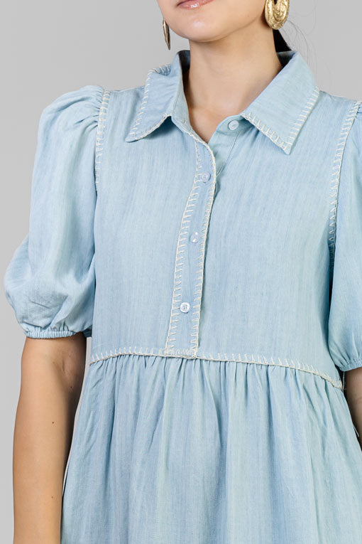 VESTIDO DENIM AZUL CIELO