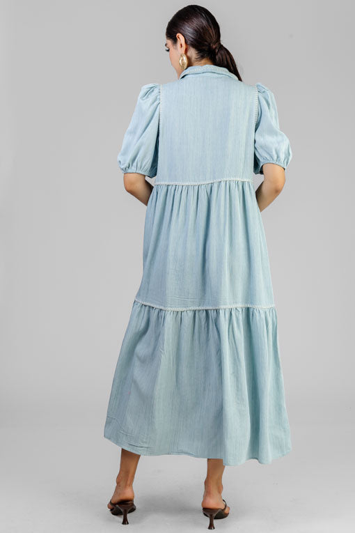 VESTIDO DENIM AZUL CIELO
