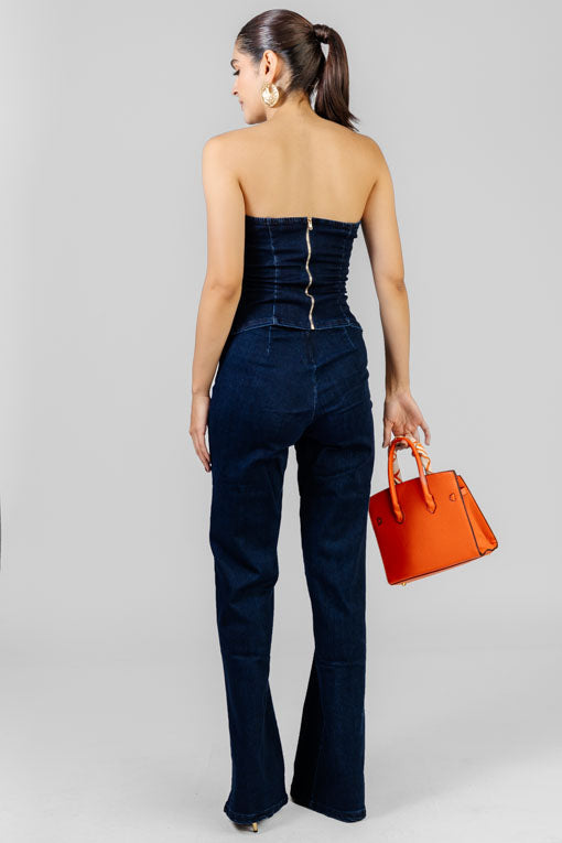 CONJUNTO STRAPLESS BOTONES