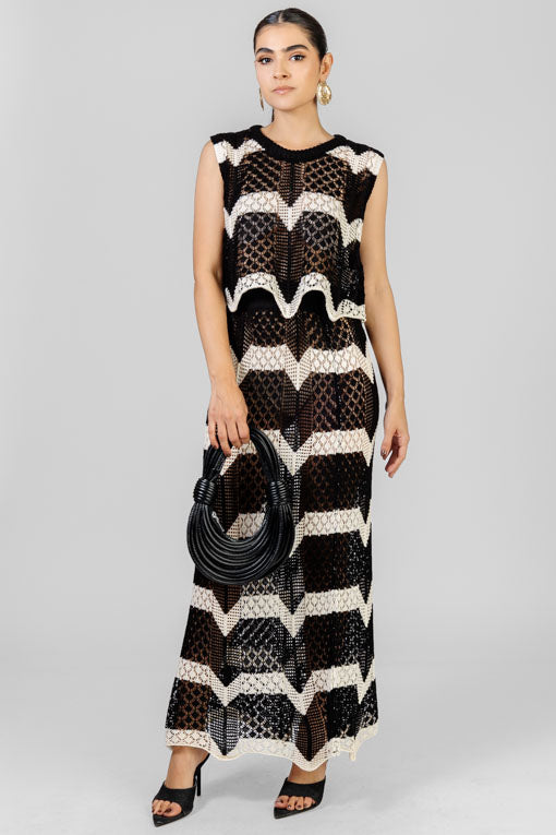 CONJUNTO CROCHET BICOLOR