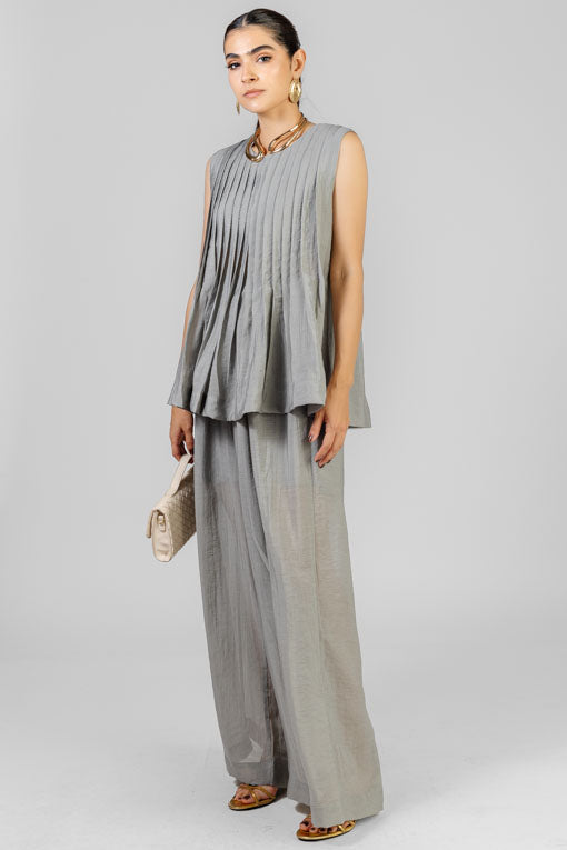 CONJUNTO BLUSA ALFORZAS