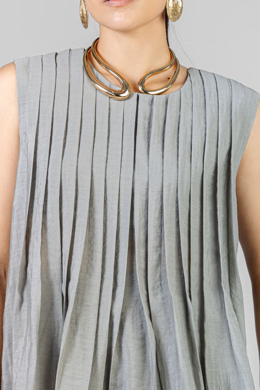 CONJUNTO BLUSA ALFORZAS