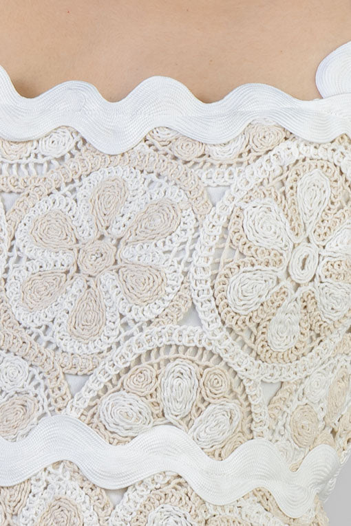 VESTIDO CROCHET BEIGE