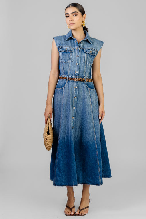 VESTIDO MEZCLILLA DEGRADADO