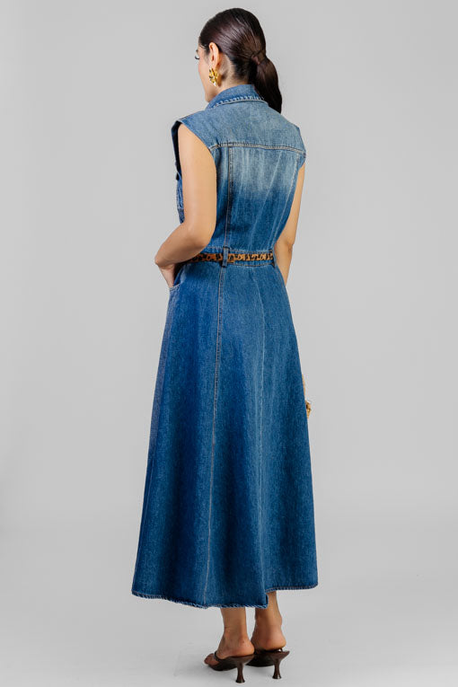 VESTIDO MEZCLILLA DEGRADADO