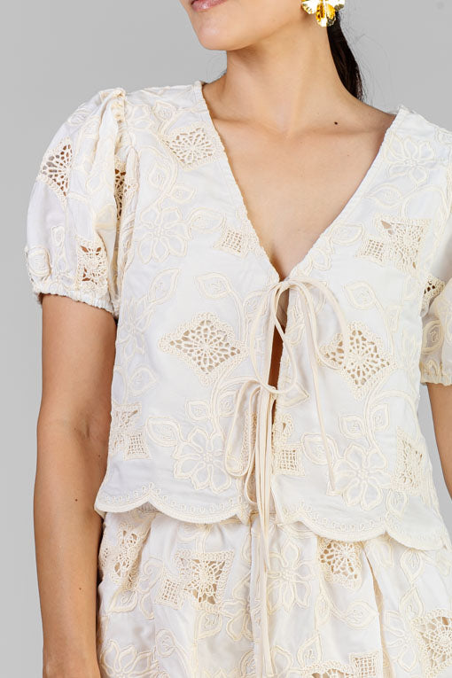 CONJUNTO TIRA BORDADA LAZOS