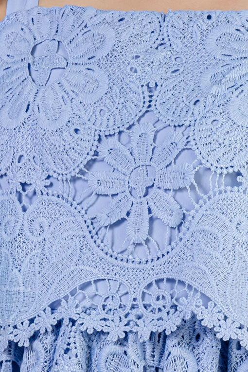 VESTIDO AZUL LAZOS