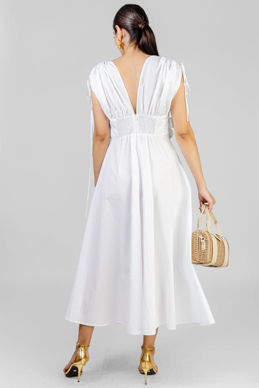 VESTIDO BLANCO FLORES
