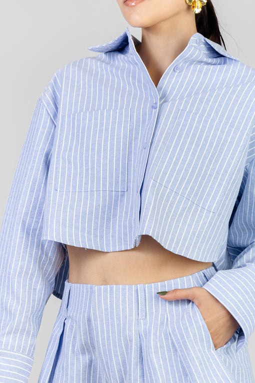 CONJUNTO CAMISA CORTA RAYAS