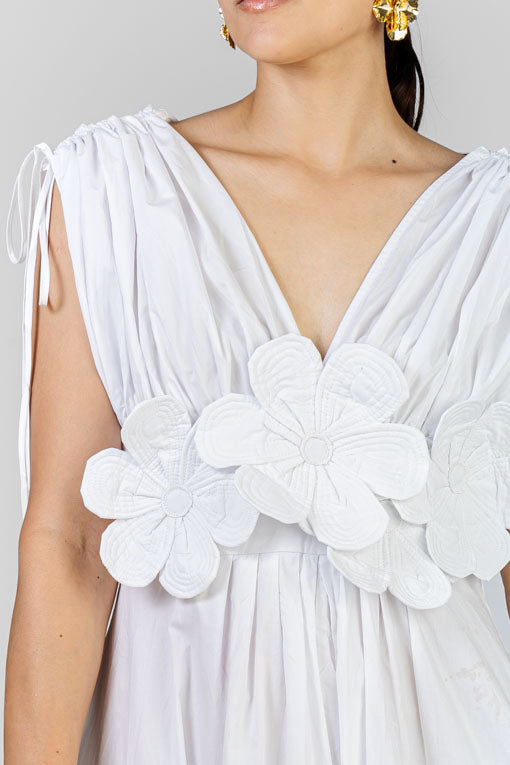 VESTIDO BLANCO FLORES