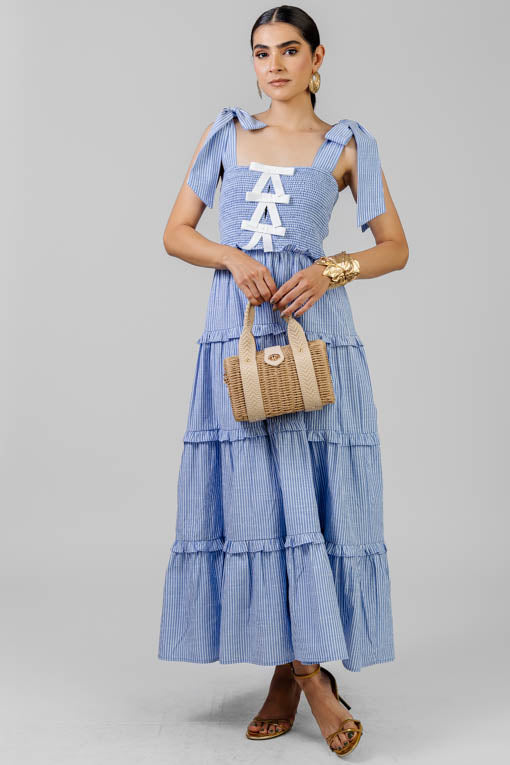 VESTIDO MOÑOS BLANCO