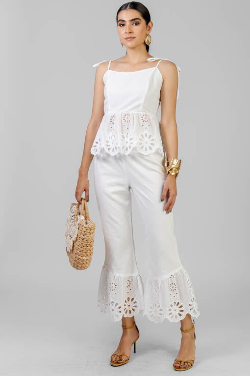 CONJUNTO PEPLUM BLANCO