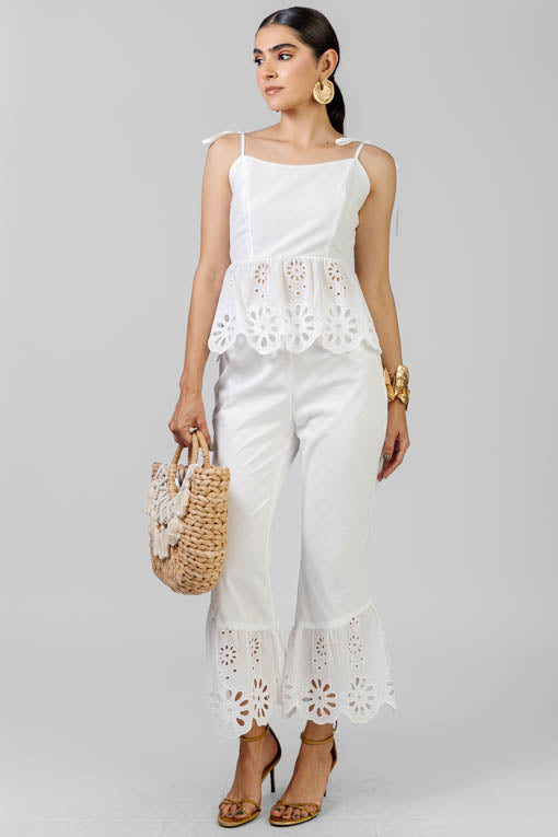 CONJUNTO PEPLUM BLANCO