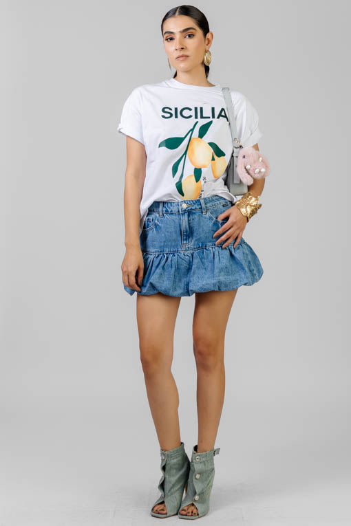 FALDA GLOBO DENIM