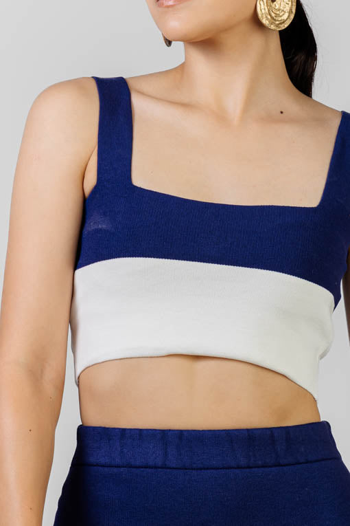 CONJUNTO TOP Y FALDA RAYAS
