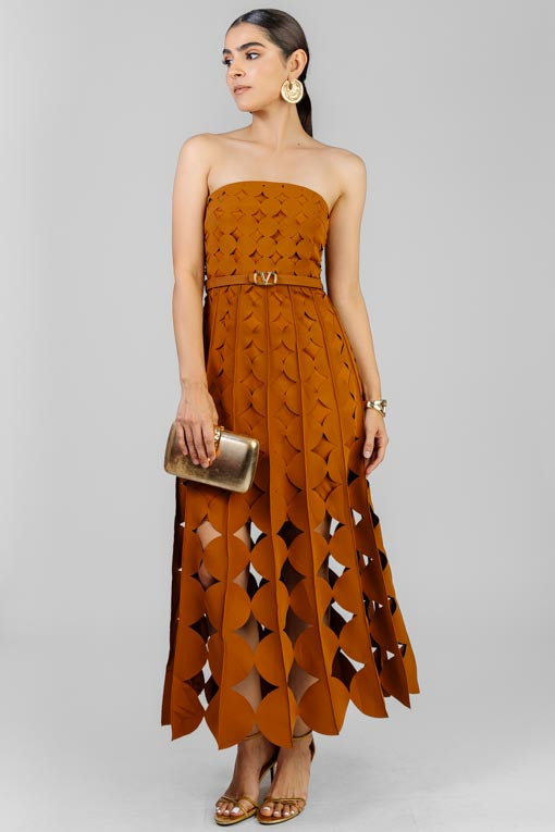 VESTIDO AROS CAFE