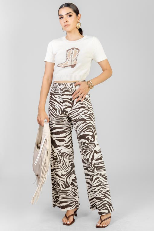 PANTALON LINEAS CAFE