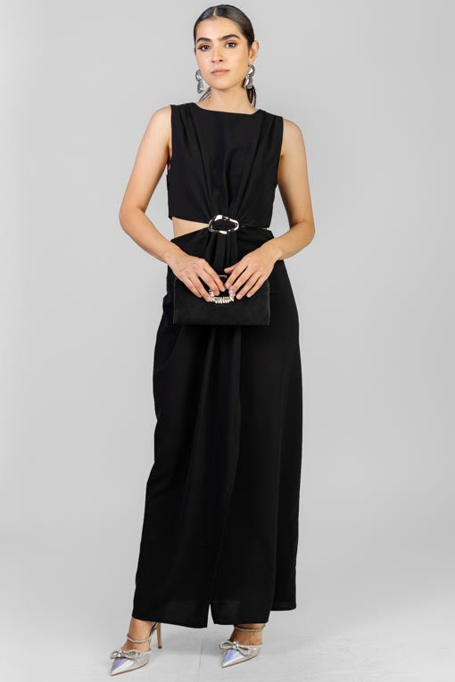 VESTIDO NEGRO HEBILLA