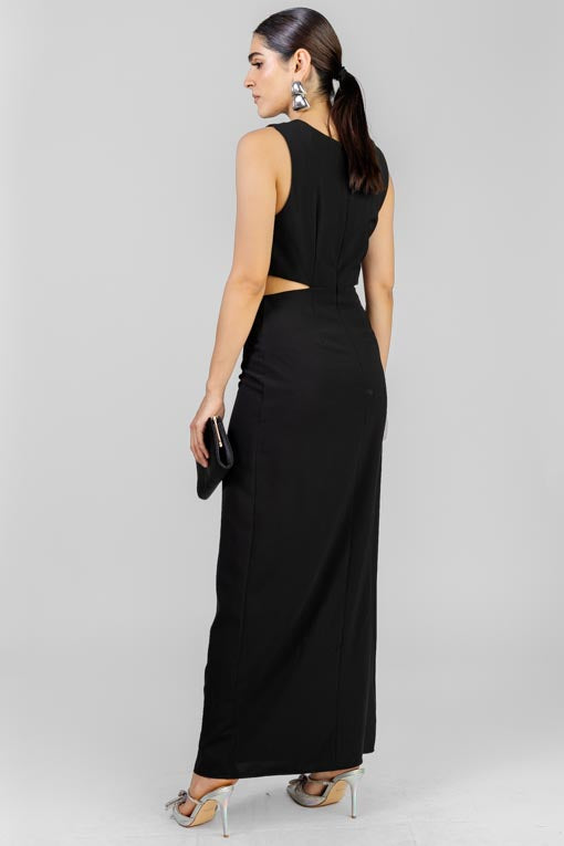 VESTIDO NEGRO HEBILLA