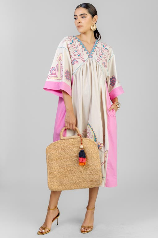 VESTIDO LINO BORDADO
