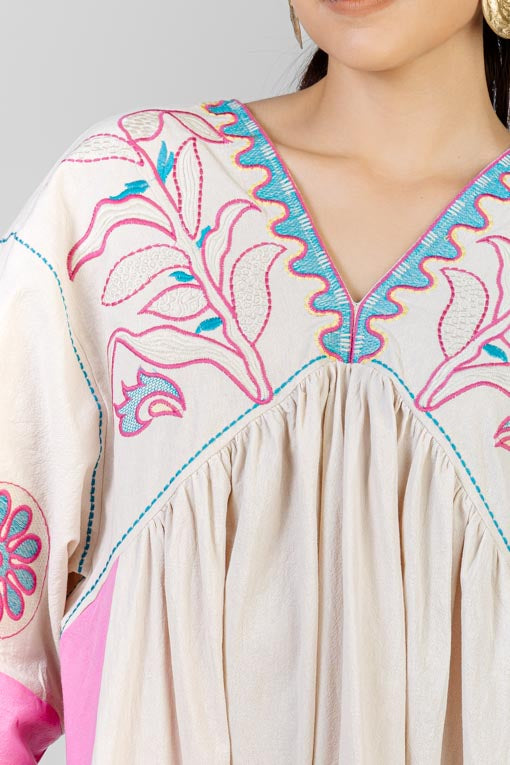 VESTIDO LINO BORDADO