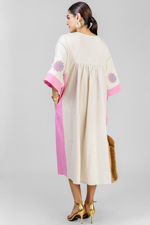 VESTIDO LINO BORDADO