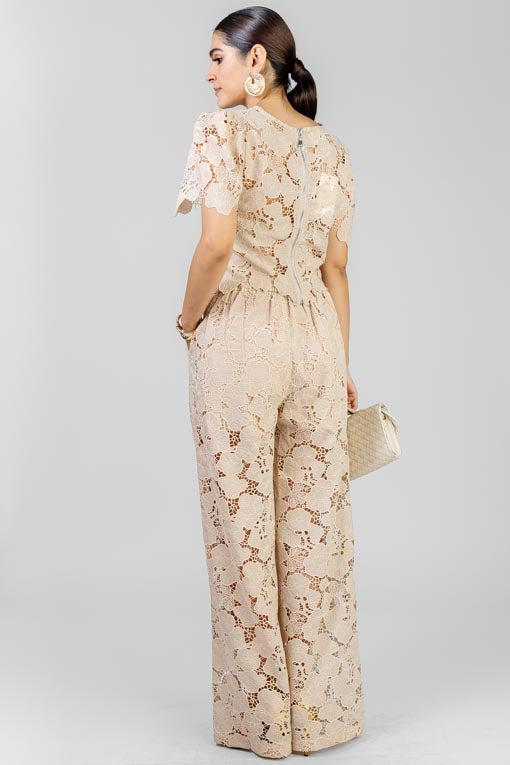 CONJUNTO GUIPUR BEIGE
