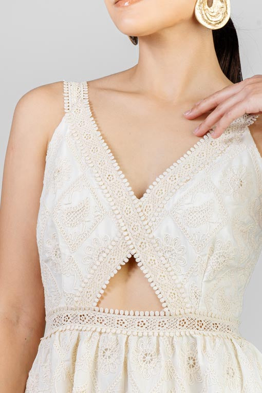 VESTIDO TIRANTE BEIGE